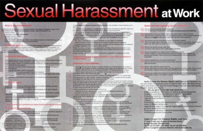 sexual harassment at work