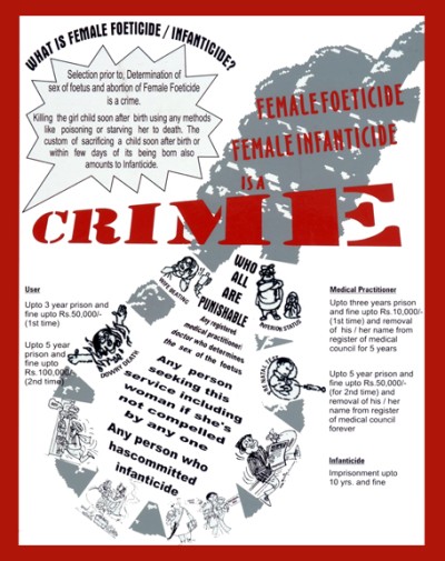 female foeticide, female infanticide is a crime