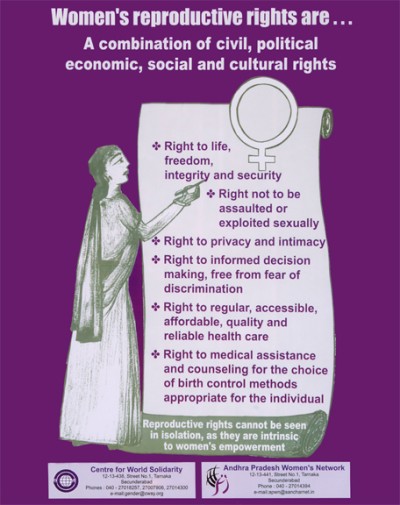 women’s reproductive rights are…