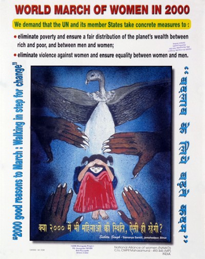 world march of women in 2000-poster 2